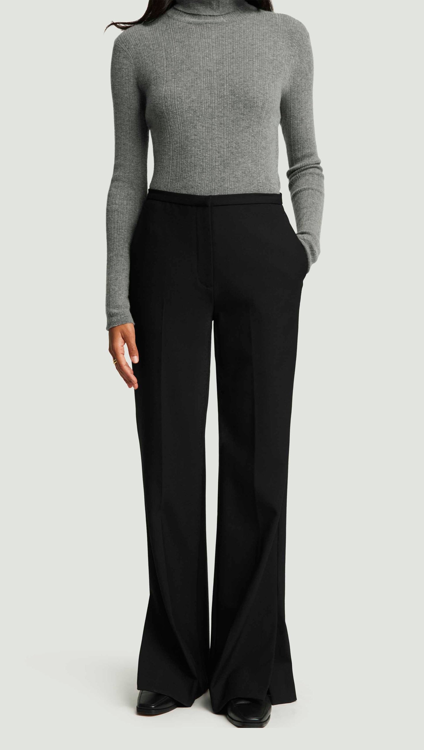 Prince Trouser in Heavy Wool Twill | Black