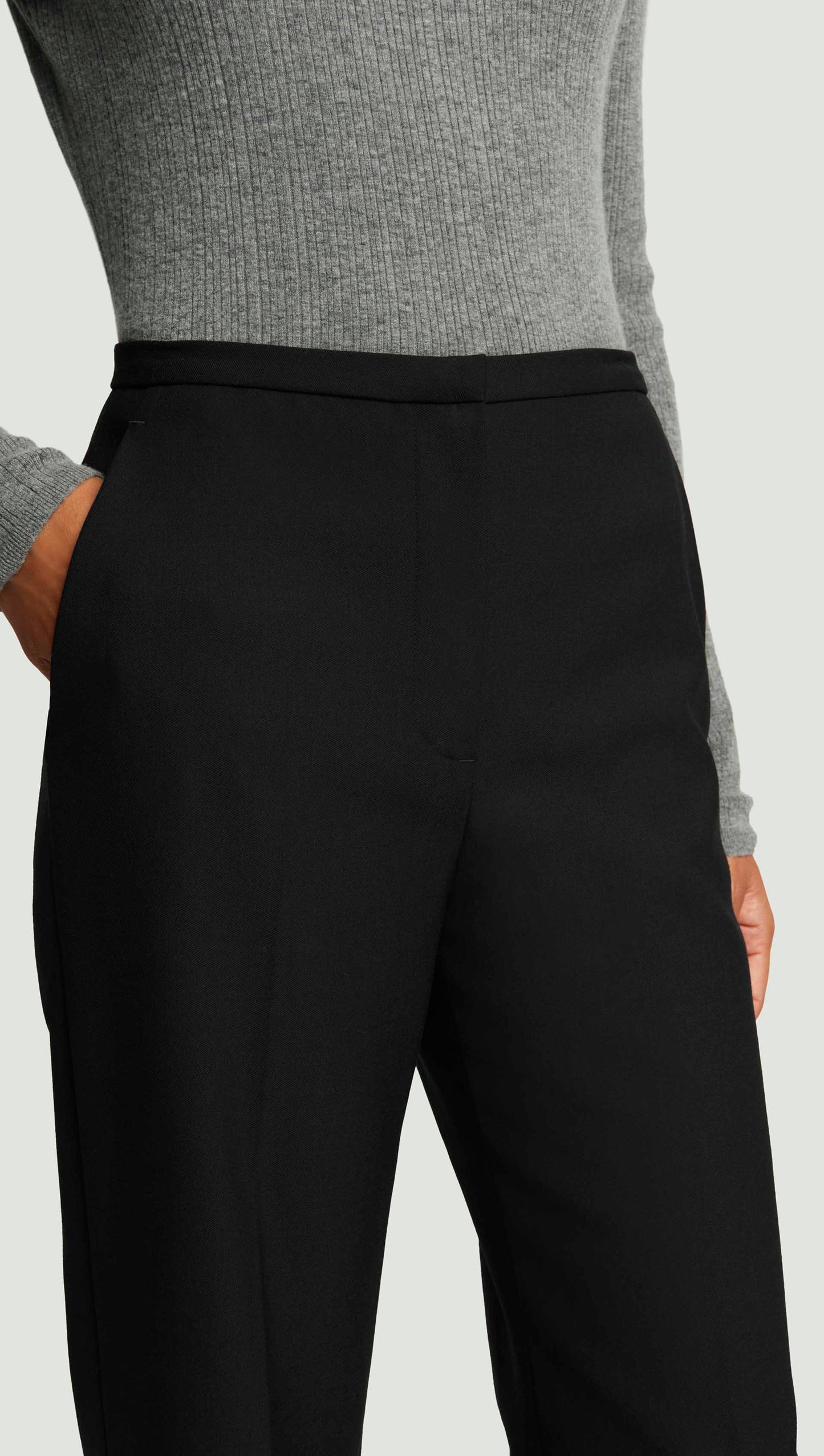 Prince Trouser in Heavy Wool Twill | Black