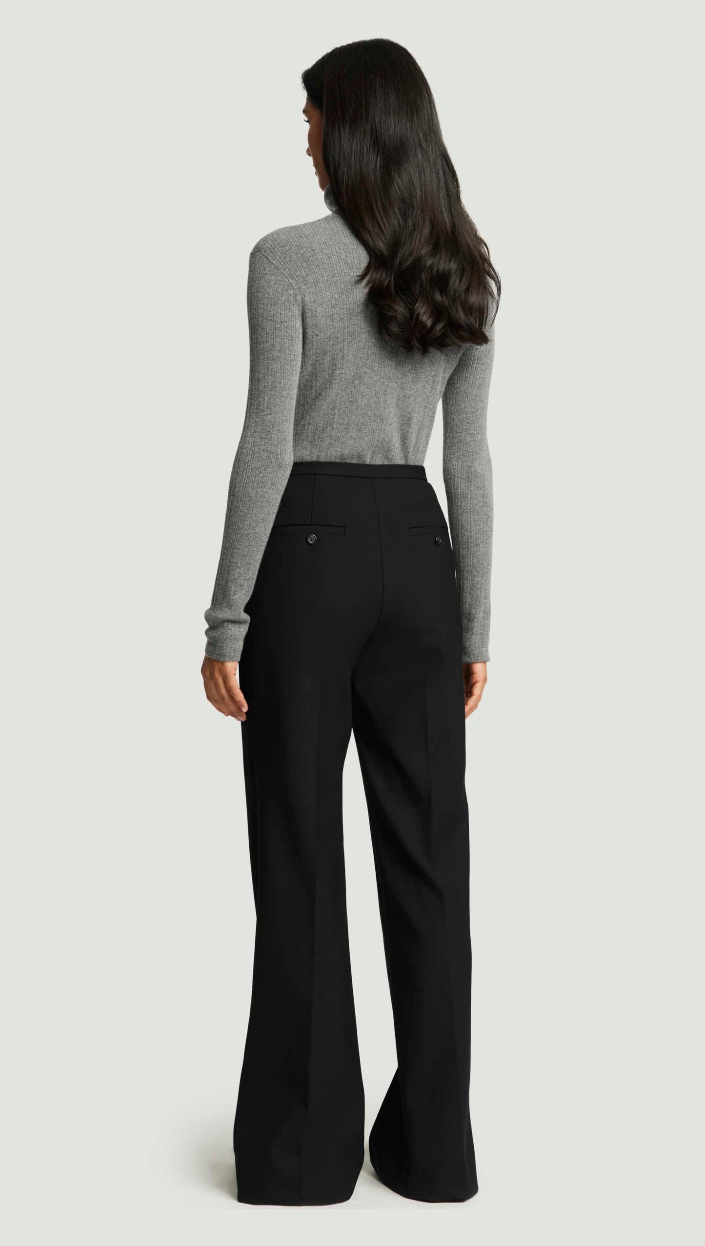Prince Trouser in Heavy Wool Twill | Black