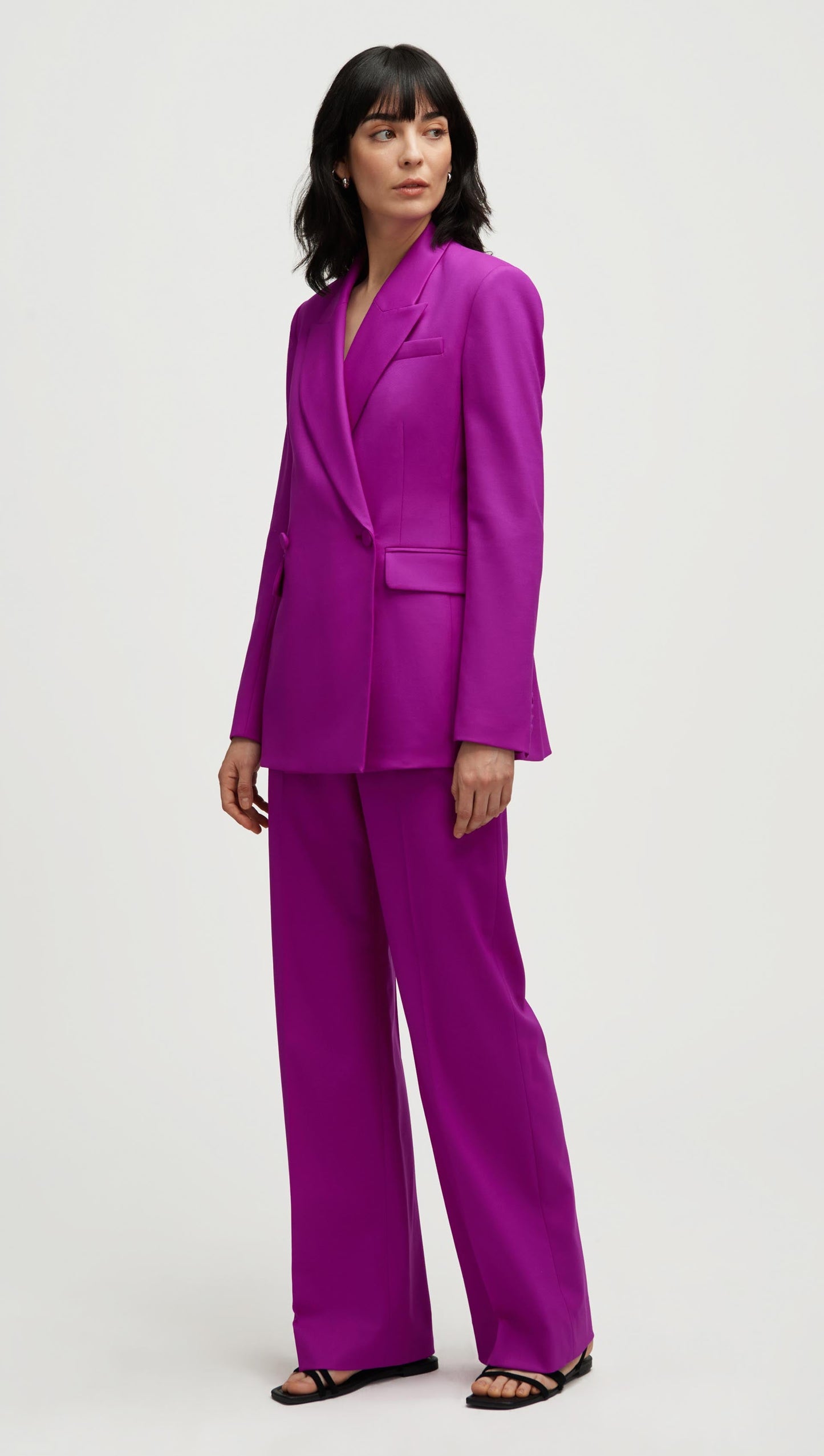 Cooper Blazer in Seasonless Wool | Orchid