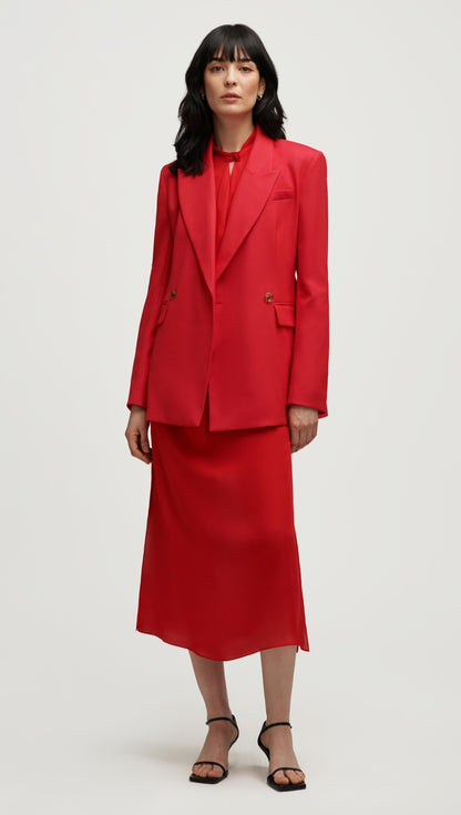 Cooper Blazer in Seasonless Wool | Tomato