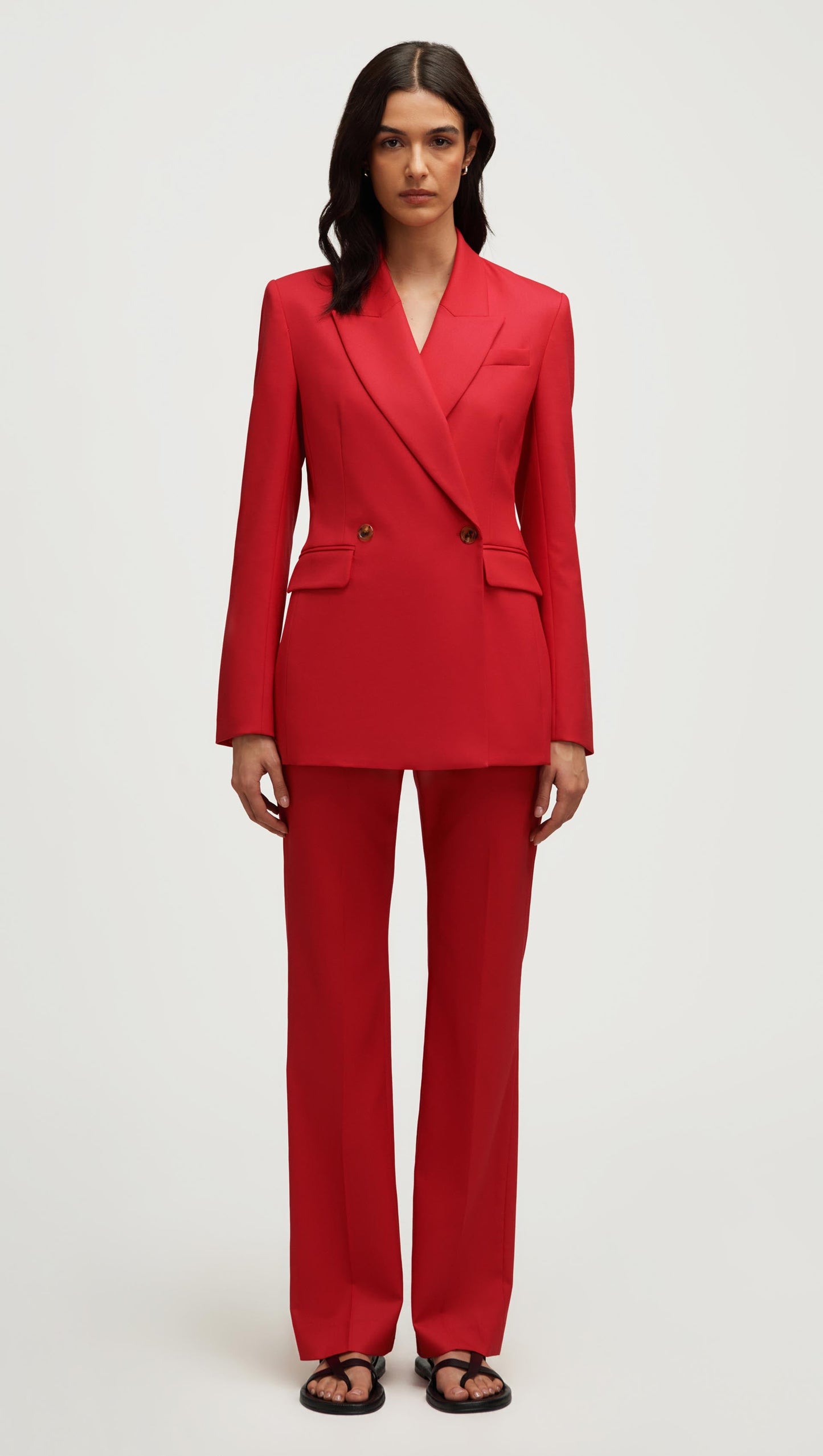 Cooper Blazer in Seasonless Wool | Tomato