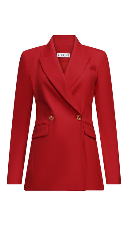 Cooper Blazer in Seasonless Wool | Tomato