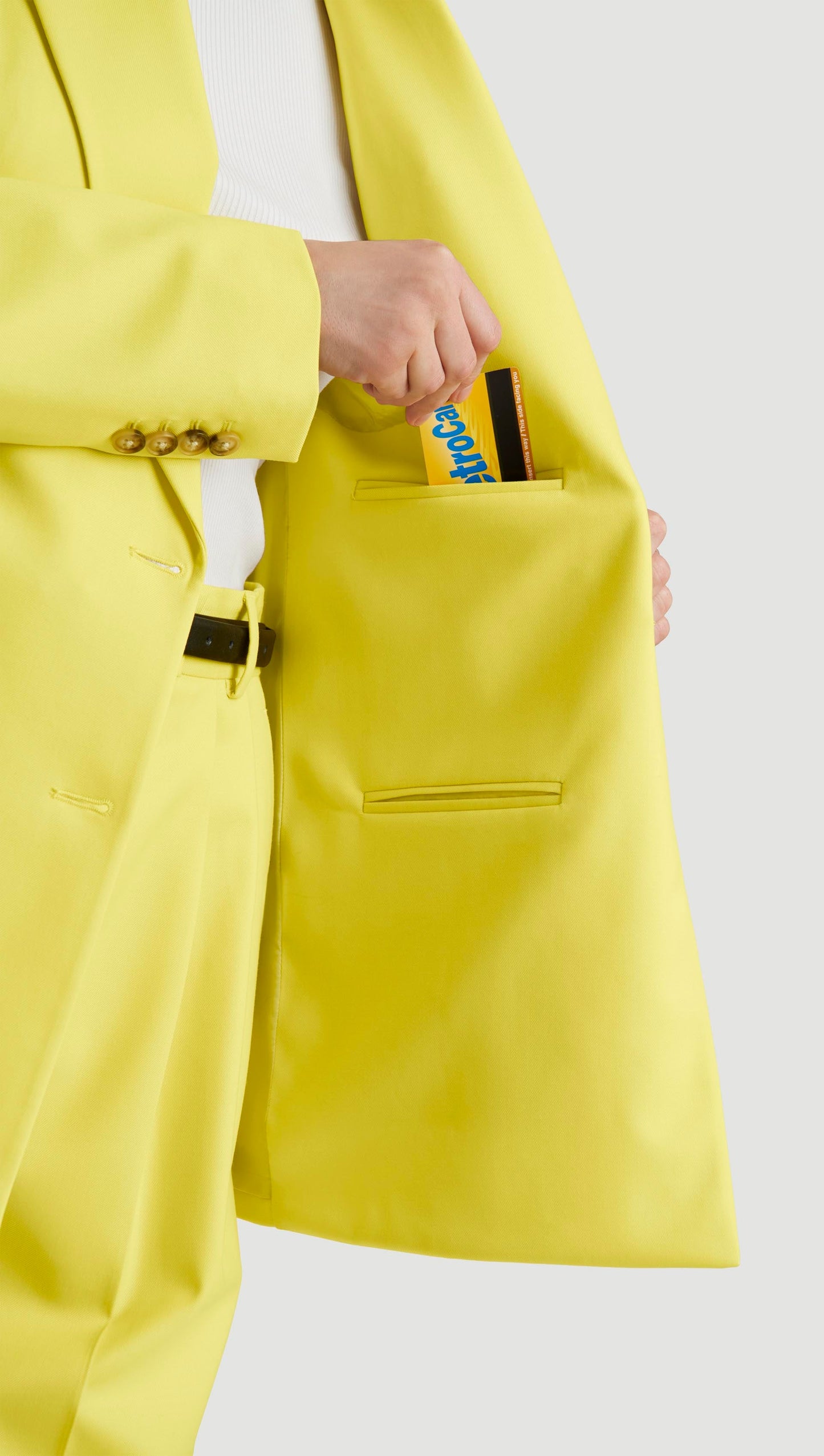 Double-Breasted Blazer in Seasonless Wool | Lemon