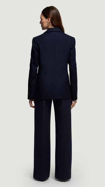 Unlined Weekend Blazer in Double-Faced Wool | Navy