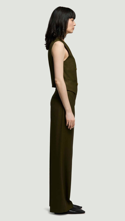 Double-Breasted Waistcoat in Seasonless Wool | Basil