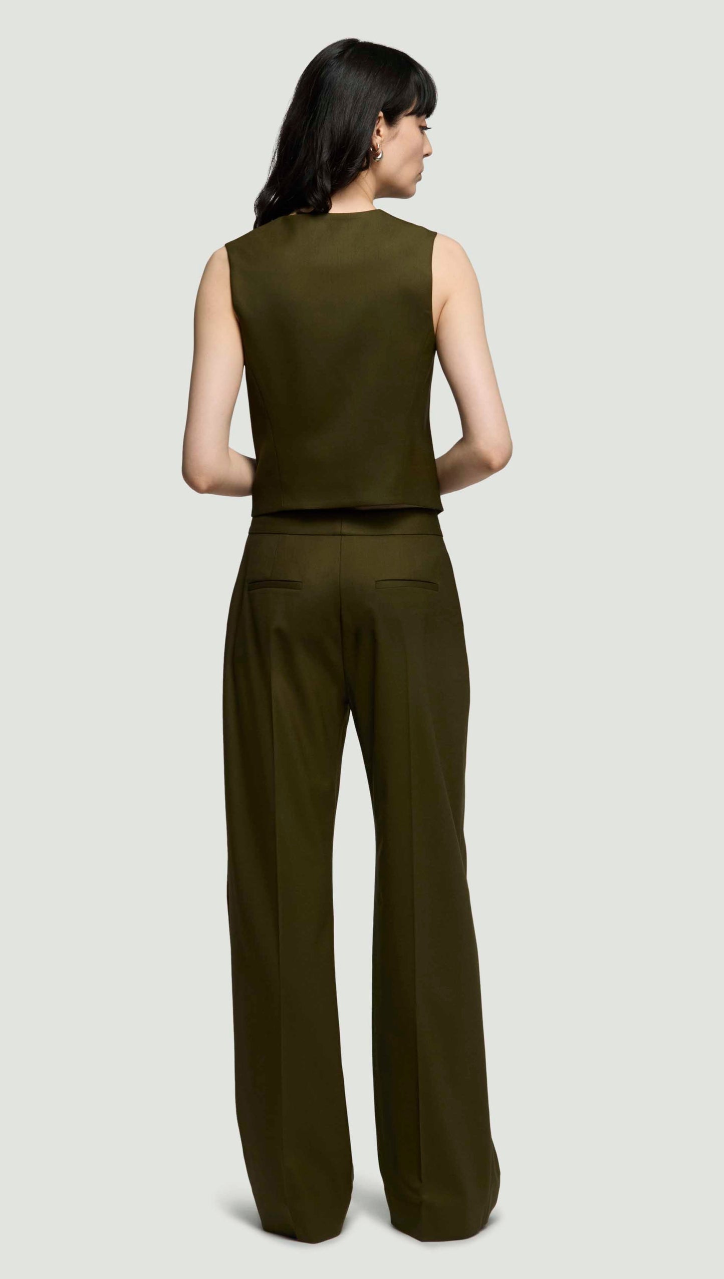 Double-Breasted Waistcoat in Seasonless Wool | Basil