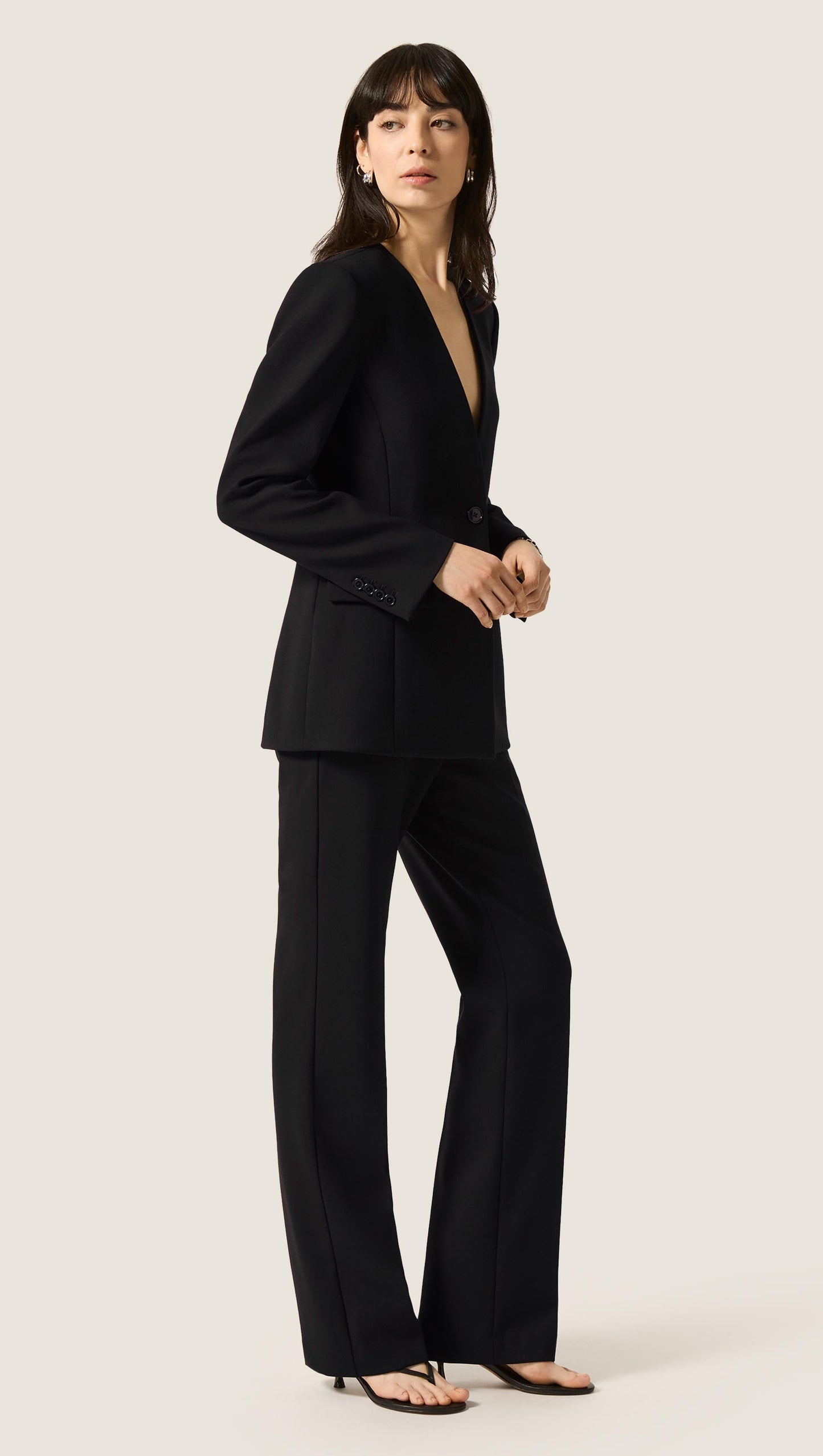 Baxter Blazer in Heavy Wool Twill | Black