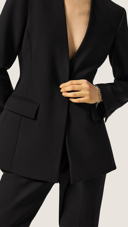 Baxter Blazer in Heavy Wool Twill | Black