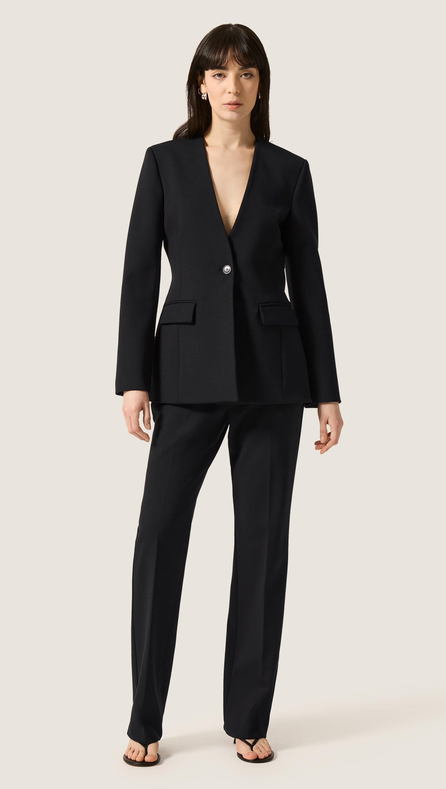 Baxter Blazer in Heavy Wool Twill | Black