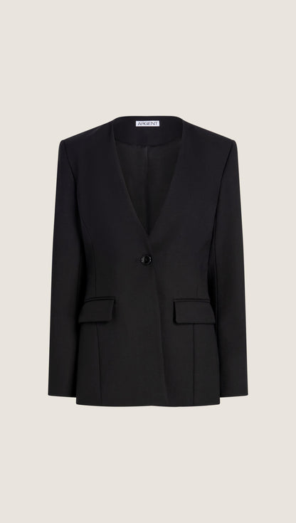Baxter Blazer in Heavy Wool Twill | Black