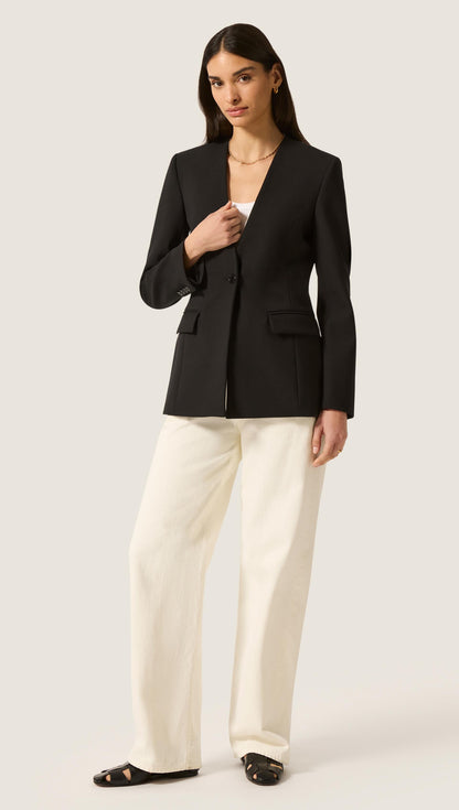 Baxter Blazer in Heavy Wool Twill | Black