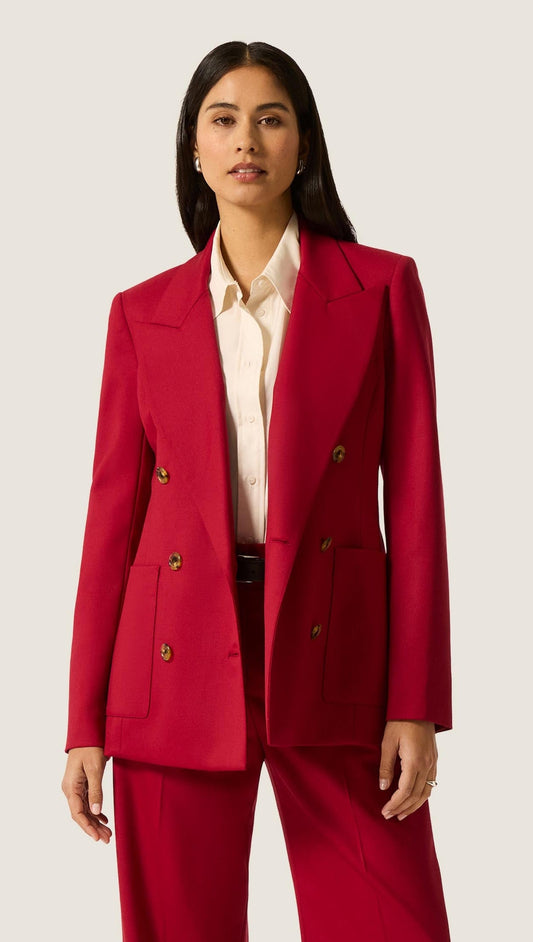 Chelsea Blazer in Seasonless Wool | Bordeaux