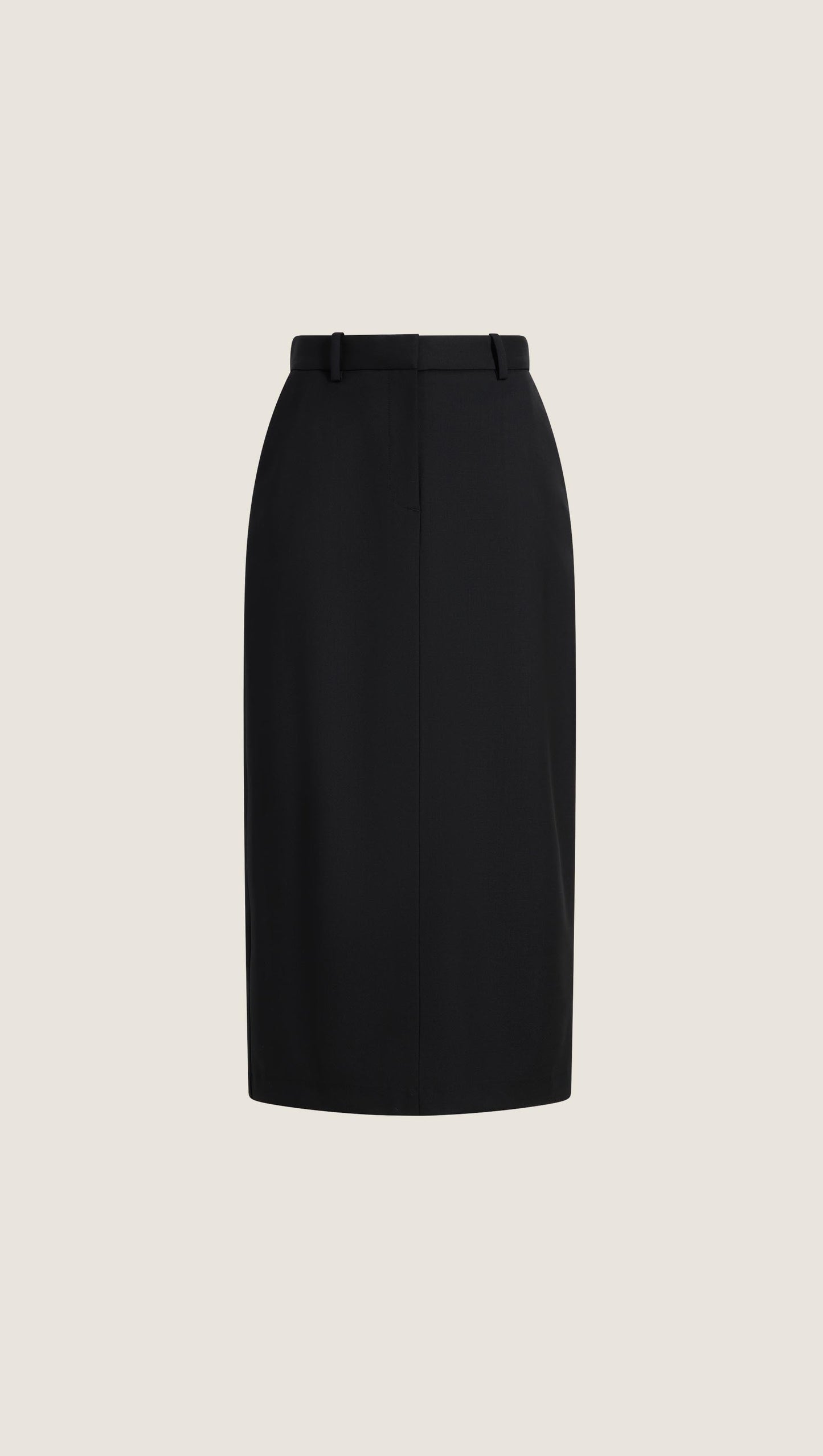 Pencil Skirt in Seasonless Wool | Black
