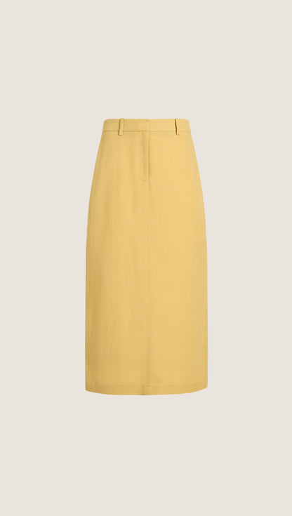 Pencil Skirt in Viscose Linen | Sunflower