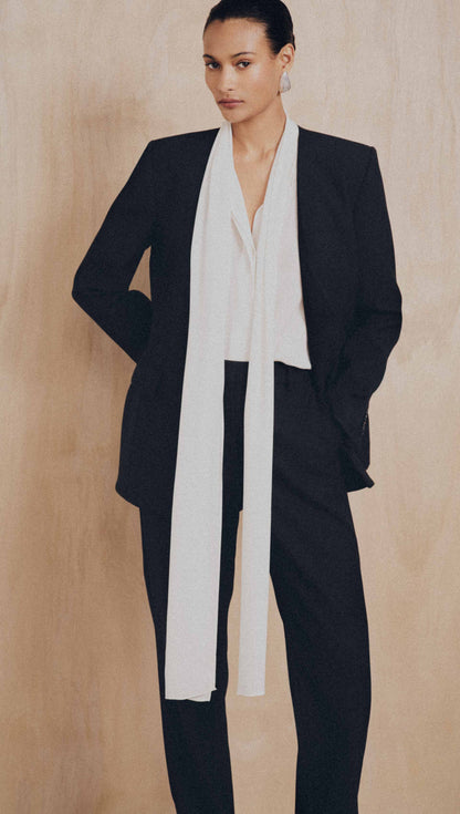 Baxter Blazer in Heavy Wool Twill | Black