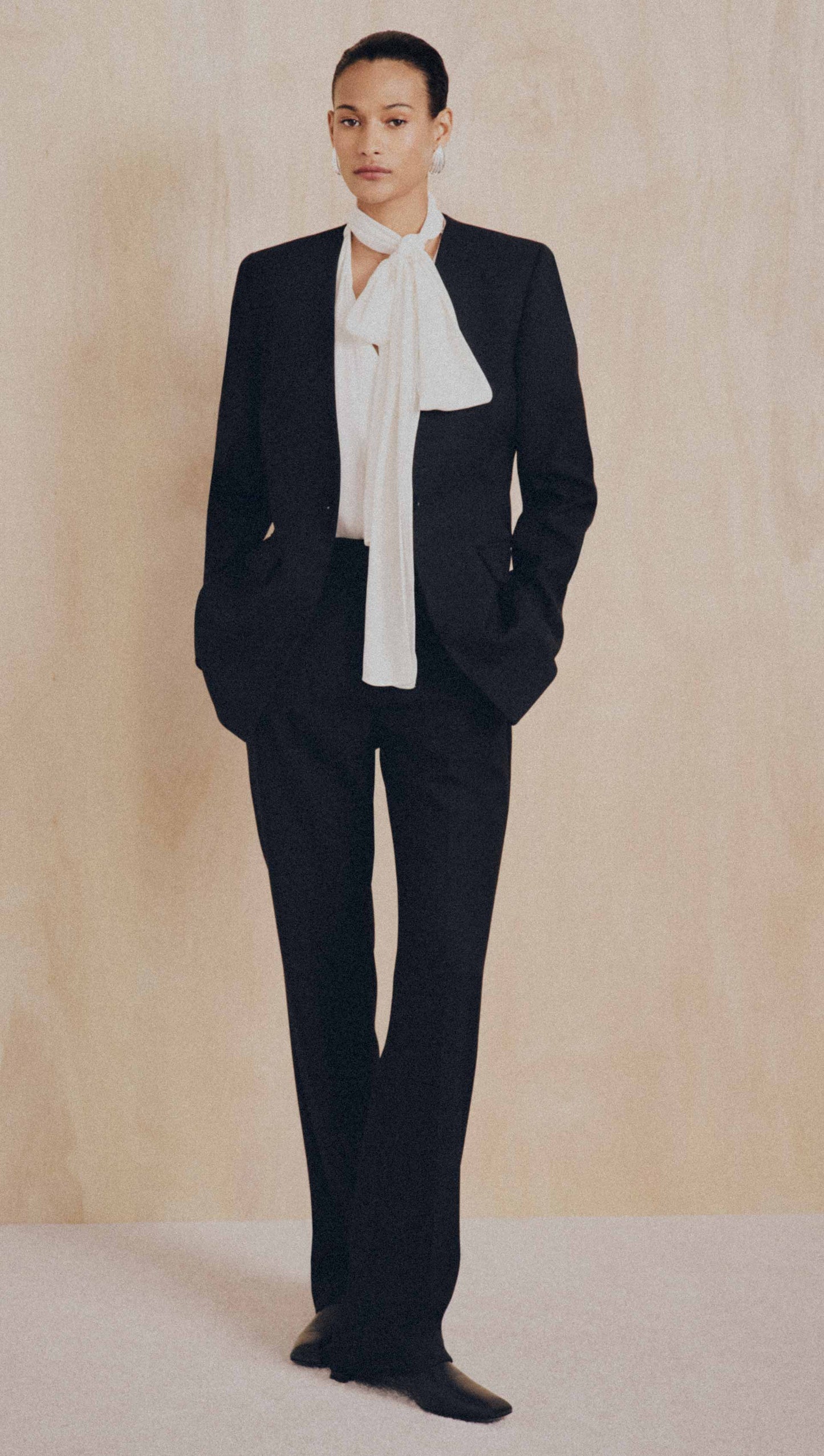 Baxter Blazer in Heavy Wool Twill | Black