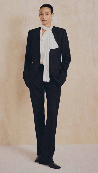 Baxter Blazer in Heavy Wool Twill | Black