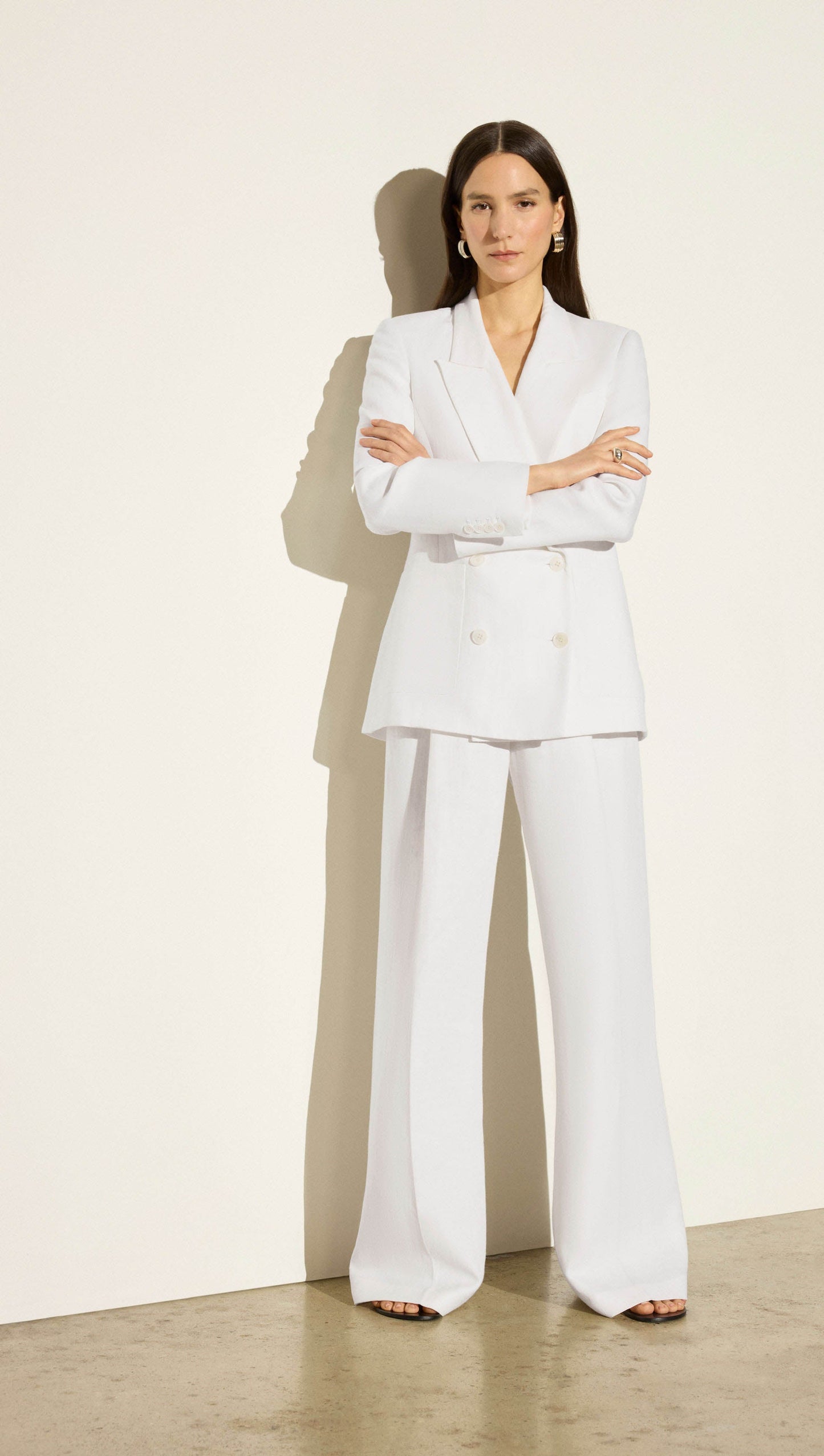 Chelsea Blazer in Viscose Linen | Ivory