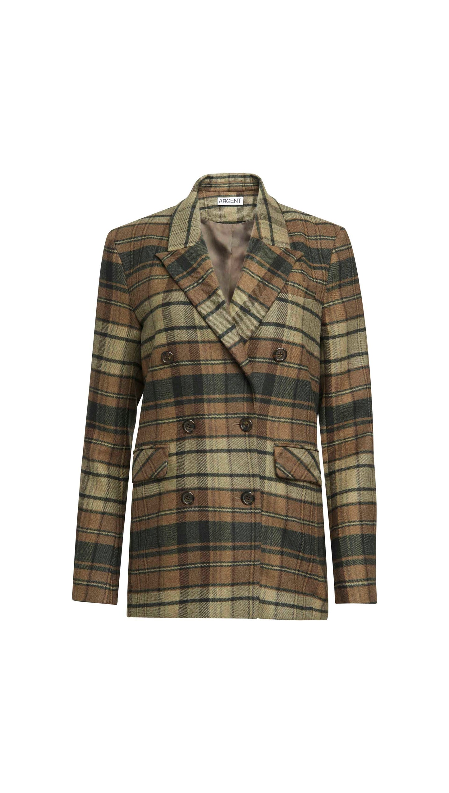 Raglan Blazer in Flannel | Green Plaid