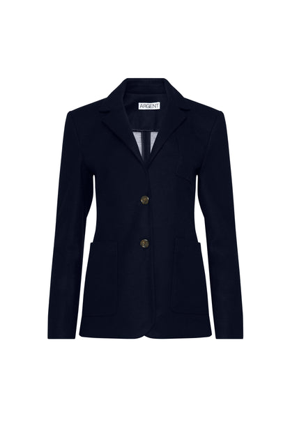 Unlined Weekend Blazer in Double-Faced Wool | Navy